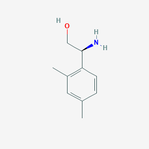 molecular formula C10H15NO B13619066 (2S)-2-Amino-2-(2,4-dimethylphenyl)ethan-1-OL 