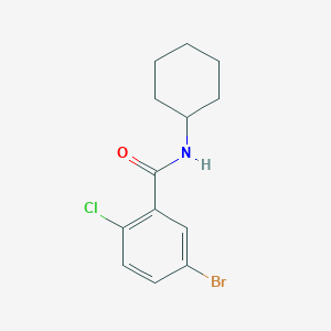molecular formula C13H15BrClNO B1361909 Cyclohexyl 5-bromo-2-chlorobenzamide CAS No. 701260-15-3