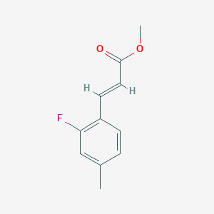 molecular formula C11H11FO2 B13619112 Methyl (2E)-3-(2-fluoro-4-methylphenyl)-2-propenoate CAS No. 852181-16-9