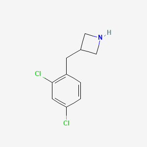 molecular formula C10H11Cl2N B13619157 3-(2,4-Dichlorobenzyl)azetidine 
