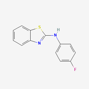 molecular formula C13H9FN2S B1361917 N-(4-氟苯基)-1,3-苯并噻唑-2-胺 CAS No. 348-45-8