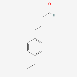 molecular formula C12H16O B13619218 4-(4-Ethylphenyl)butanal 