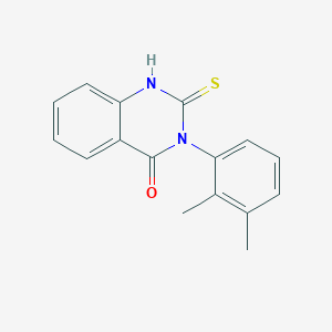 molecular formula C16H14N2OS B1361923 3-(2,3-Dimethyl-phenyl)-2-mercapto-3H-quinazolin-4-one CAS No. 84772-24-7