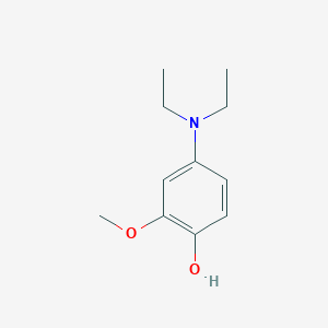molecular formula C11H17NO2 B13619260 4-(Diethylamino)-2-methoxyphenol CAS No. 50853-64-0