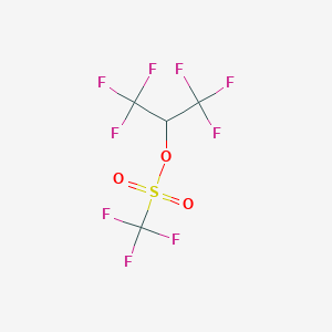 molecular formula C4HF9O3S B136193 1,1,1,3,3,3-Hexafluoropropan-2-yl trifluoromethanesulfonate CAS No. 156241-41-7