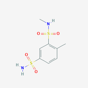 molecular formula C8H12N2O4S2 B13619317 n1,6-Dimethylbenzene-1,3-disulfonamide 