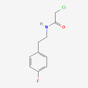 molecular formula C10H11ClFNO B1361933 2-chloro-N-[2-(4-fluorophenyl)ethyl]acetamide CAS No. 380346-60-1