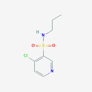 molecular formula C8H11ClN2O2S B13619352 4-chloro-N-propylpyridine-3-sulfonamide CAS No. 76835-21-7