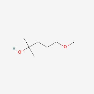molecular formula C7H16O2 B13619358 5-Methoxy-2-methyl-2-pentanol CAS No. 55724-04-4