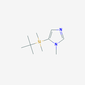 molecular formula C10H20N2Si B136194 5-(tert-Butyldimethylsilyl)-1-methyl-1H-imidazole CAS No. 152120-66-6