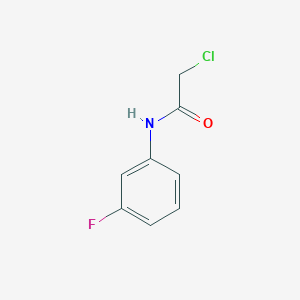 molecular formula C8H7ClFNO B1361940 2-chloro-N-(3-fluorophenyl)acetamide CAS No. 350-81-2