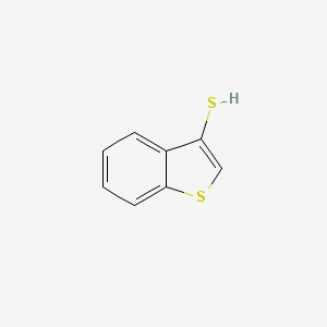 molecular formula C8H6S2 B13619459 Benzo[b]thiophene-3-thiol 