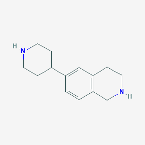molecular formula C14H20N2 B13619469 6-(Piperidin-4-yl)-1,2,3,4-tetrahydroisoquinoline 