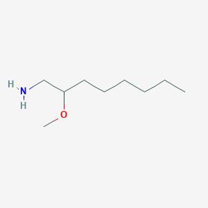molecular formula C9H21NO B13619474 2-Methoxyoctan-1-amine 