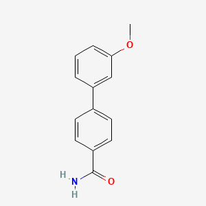 molecular formula C14H13NO2 B13619517 4-(3-Methoxyphenyl)benzamide 