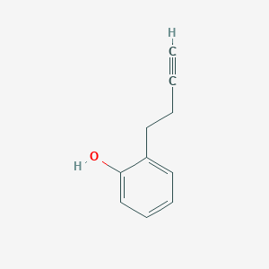 molecular formula C10H10O B13619613 2-(But-3-yn-1-yl)phenol CAS No. 139704-04-4