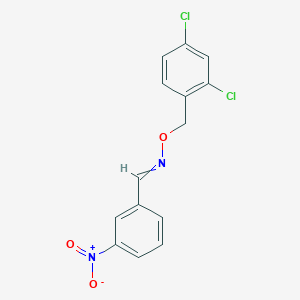 molecular formula C14H10Cl2N2O3 B1361967 N-[(2,4-dichlorophenyl)methoxy]-1-(3-nitrophenyl)methanimine 