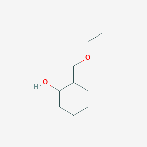 molecular formula C9H18O2 B13619671 2-(Ethoxymethyl)cyclohexan-1-ol 