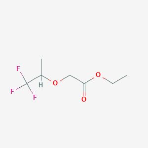 molecular formula C7H11F3O3 B13619706 Ethyl 2-[(1,1,1-trifluoropropan-2-yl)oxy]acetate 