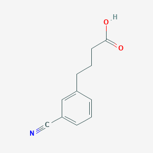 molecular formula C11H11NO2 B13619718 4-(3-Cyanophenyl)butanoic acid 