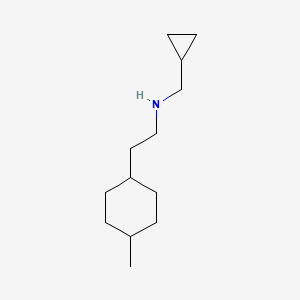 molecular formula C13H25N B13619817 n-(Cyclopropylmethyl)-2-(4-methylcyclohexyl)ethan-1-amine 