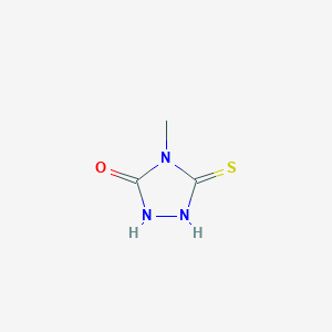 molecular formula C3H5N3OS B1361985 5-mercapto-4-methyl-4H-1,2,4-triazol-3-ol CAS No. 22244-61-7