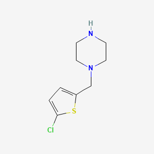 molecular formula C9H13ClN2S B1361988 1-[(5-Chlorothien-2-yl)methyl]piperazine CAS No. 55513-18-3
