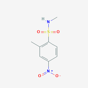 molecular formula C8H10N2O4S B13619882 N,2-dimethyl-4-nitrobenzenesulfonamide CAS No. 106840-80-6