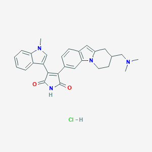molecular formula C28H29ClN4O2 B136199 Ro 31-8830 (hydrochloride) CAS No. 145333-02-4