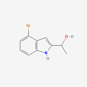molecular formula C10H10BrNO B13619915 1-(4-Bromo-1H-indol-2-yl)ethanol 