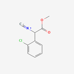 molecular formula C10H8ClNO2 B13619976 Methyl 2-(2-chlorophenyl)-2-isocyanoacetate 