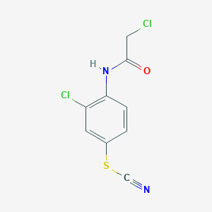 3-Chloro-4-[(chloroacetyl)amino]phenyl thiocyanate
