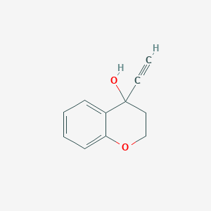 molecular formula C11H10O2 B13620037 4-ethynyl-3,4-dihydro-2H-1-benzopyran-4-ol 