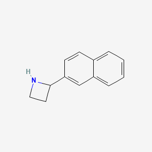 molecular formula C13H13N B13620167 2-(Naphthalen-2-yl)azetidine 