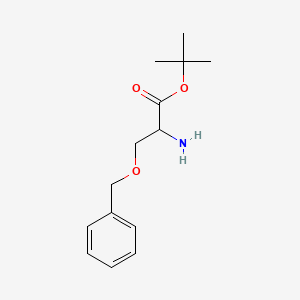 molecular formula C14H21NO3 B13620174 Tert-butyl 2-amino-3-(benzyloxy)propanoate 