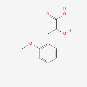 molecular formula C11H14O4 B13620241 2-Hydroxy-3-(2-methoxy-4-methylphenyl)propanoic acid 