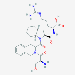molecular formula C28H41N7O6 B136205 Seryl-tetrahydroisoquinolinecarbonyl-octahydroindole-2-carbonyl-arginine CAS No. 148416-85-7
