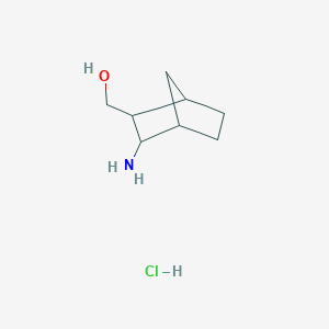 molecular formula C8H16ClNO B1362051 (3-Aminobicyclo[2.2.1]hept-2-yl)methanol hydrochloride 