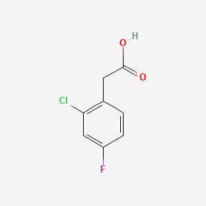 molecular formula C8H6ClFO2 B1362054 2-Chloro-4-fluorophenylacetic acid CAS No. 177985-32-9