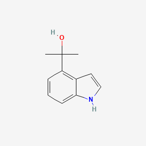 molecular formula C11H13NO B13620581 2-(1H-indol-4-yl)propan-2-ol 