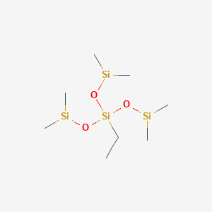 molecular formula C8H26O3Si4 B136206 Ethyltris(dimethylsiloxy)silane CAS No. 150320-87-9