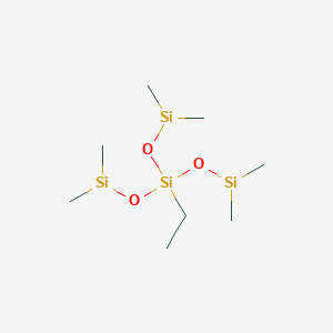 molecular formula C8H23O3Si4 B136206 Ethyltris(dimethylsiloxy)silane CAS No. 150320-87-9