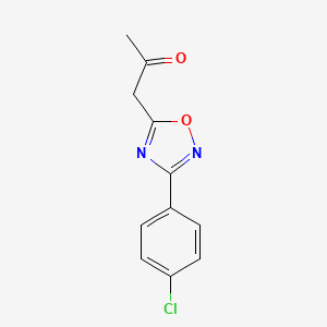 1-[3-(4-Chlorophenyl)-1,2,4-oxadiazol-5-yl]propan-2-one