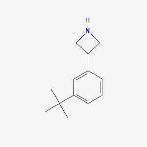 molecular formula C13H19N B13620654 3-(3-Tert-butylphenyl)azetidine 