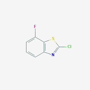 molecular formula C7H3ClFNS B136207 2-氯-7-氟苯并[d]噻唑 CAS No. 154327-28-3