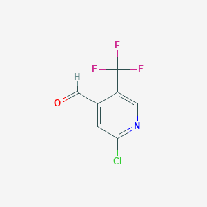 B1362074 2-Chloro-5-(trifluoromethyl)-pyridine-4-carboxaldehyde CAS No. 505084-57-1