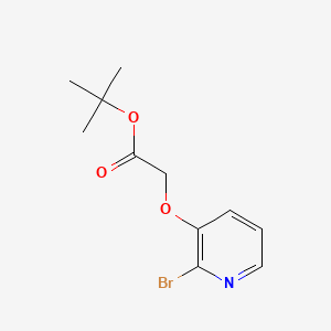 molecular formula C11H14BrNO3 B13620798 Tert-butyl 2-[(2-bromopyridin-3-yl)oxy]acetate 