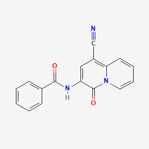 N-(1-Cyano-4-oxo-4H-quinolizin-3-yl)benzamide