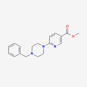 molecular formula C18H21N3O2 B1362088 Methyl 6-(4-benzylpiperazino)nicotinate CAS No. 132521-74-5