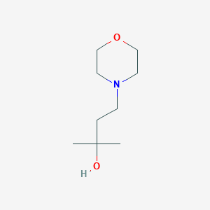 molecular formula C9H19NO2 B13620949 2-Methyl-4-morpholinobutan-2-ol 